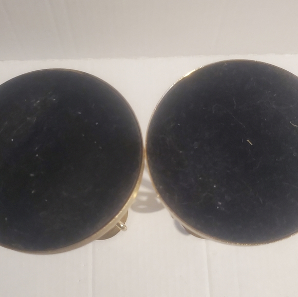 Decorative Candlestick Holder Pair Vtg Metal Material Poss Silverplate Or Brass - Picture 10 of 12